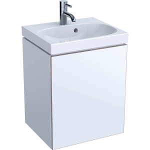 Geberit 500608012 Acanto Compact 445mm Cloakroom Vanity Unit - White (Basin and Brassware NOT Included)