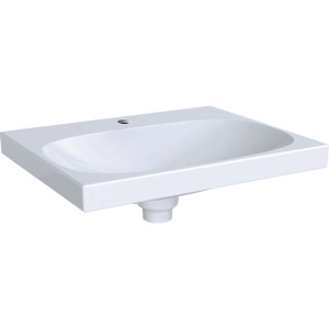 Geberit Acanto Basin 75cm One tap hole - with Ceramic Overflow System [500630012]