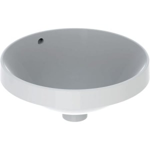 Geberit VariForm Round Countertop 40cm dia. No tap hole - White [500700012]