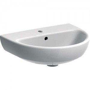 Geberit Selnova 50cm Washbasin - White - 1 Tap hole [501048006]