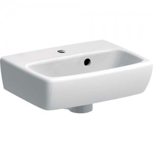 Geberit Selnova Square 36cm Handrinse Washbasin - White - 1 Tap hole [501469006]