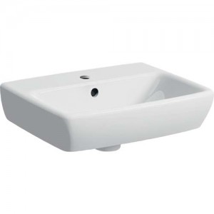 Geberit Selnova Square 45cm Handrinse Washbasin - White - 1 Tap hole [501473006]