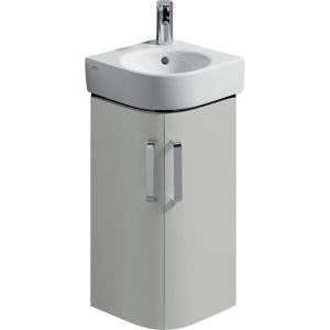 Geberit 501483001 Selnova Compact Corner 450mm Hand Basin Unit - Grey (BASIN NOT INCLUDED)