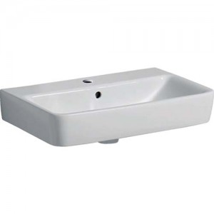 Geberit Selnova Compact 60cm Washbasin - White - 1 Tap hole [501511007]