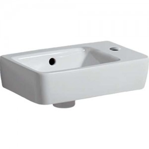 Geberit Selnova Compact 40cm Handrinse Basin - White - Right Tap hole [501517007]