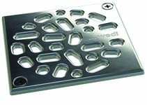Wedi 676800042 Fino 3.3 Square Screwable Drain Grate Stainless Steel Grid incl. Frame (Square Screwable Drain Grate incl. Frame Only)