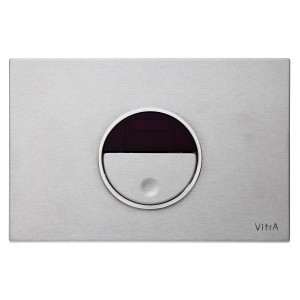 Vitra Pro Electronic Flush Plate - Brushed Chrome [7421440]
