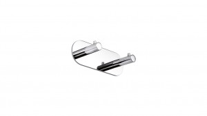 Inda Gealuna Double Robe Hook 15 x 5h x 5cm - Chrome [A1020BCR]