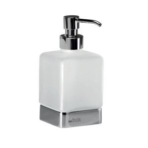 Inda Lea Freestanding Liquid Soap Dispenser 7 x 16h x 7cm - Chrome [A1812ZCR21]