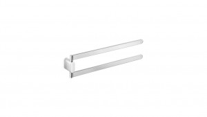 Inda Mito Double Towel Rail 40 x 9h x 2cm - Chrome [A20150CR]