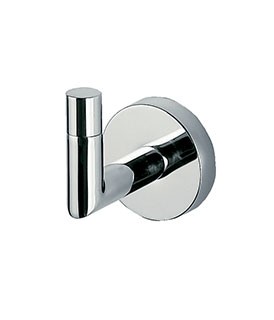 Inda Forum Robe Hook 6 x 8h x 6cm - Chrome [A3620ACR]