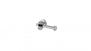 Inda Storm Toilet Roll Holder 19 x 7h x 10cm - Chrome [A07250CR]