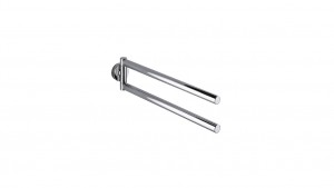 Inda Touch Swivel Towel Rail 5 x 9h x 40cm - Chrome [A46150CR]