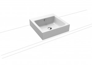 Kaldewei Ambiente Puro Countertop Basins - Rim 120mm 60 x 46cm. One tap hole [900706013001]