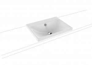 Kaldewei Ambiente Silenio Countertop Basin - Rim 40mm: 90 x 46cm. One tap hole [904006013001]