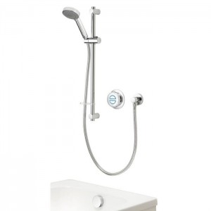 Aqualisa QZD.A2.BV.DVBTX.20 Quartz Classic Smart Digital Concealed Shower/Adjustable Head & Overflow Bath Filler (Gravity Pumped)