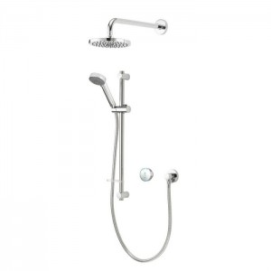 Aqualisa QZSB.A1.BV.DVFW.20 Quartz Blue Smart Digital Concealed Shower Adjustable & Fixed Heads (HP/Combi)