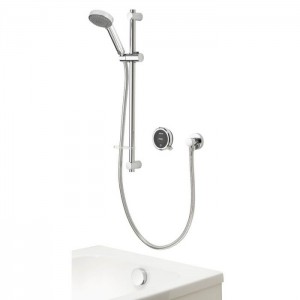Aqualisa QZST.A1.BV.DVBTX.20 Quartz Touch Smart Digital Concealed Shower/Adjustable Head & Overflow Bath Filler (HP/Combi)