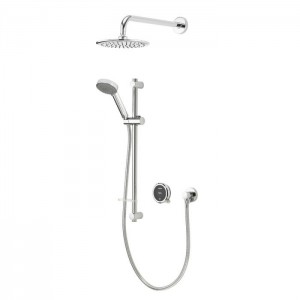 Aqualisa QZST.A1.BV.DVFW.20 Quartz Touch Smart Digital Concealed Shower/Wall Fixed & Adjustable Heads (HP/Combi)