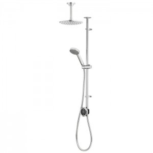 Aqualisa QZST.A1.EV.DVFC.20 Quartz Touch Smart Digital Exposed Shower/Ceiling Fixed & Adjustable Heads (HP/Combi)