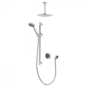 Aqualisa QZST.A2.BV.DVFC.20 Quartz Touch Smart Digital Concealed Shower/Ceiling Fixed & Adjustable Heads (Gravity Pumped)