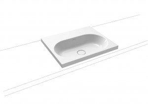 Kaldewei Avantgarde Centro Countertop Basin - Rim 40mm: 60 x 50cm. One tap hole [902806013001]