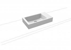 Kaldewei Ambiente Puro Countertop Hand Basin 55 x 30cm. One tap hole [906906013001]