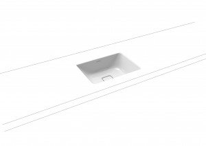 Kaldewei Avantgarde Cono Undercounter Basin 86.9 x 38.2cm. No tap hole. Internal dimensions 83.2 x 34.8cm [902406003001]