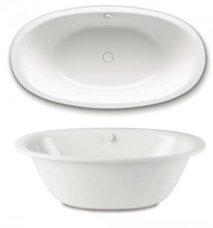 Kaldewei 286248050001 Avantgarde Ellipso Duo Oval DE Bath with Moulded Panel & Leg Set 1900mm [WASTE NOT INCLUDED]