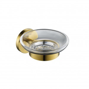 Flova Coco Glass Soap Dish Brushed Gold [BG-CO8906-14]