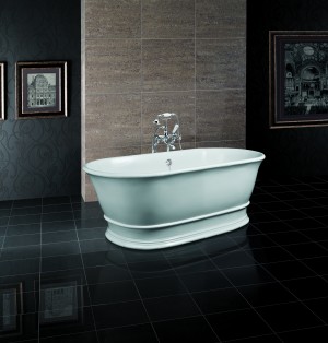BC Designs BAB032 Bampton Solid Surface Bath 1555 x 740mm Polished White