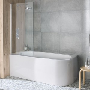 BC Designs BAS057 Ancorner Shower Bath 1700 x 750mm Left Hand (Bath Screen NOT Included)