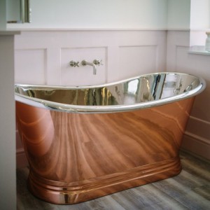 BC Designs BAC015 Boat Bath 1500 x 700mm Copper/Nickel