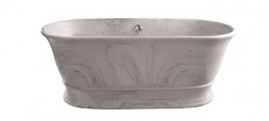 BC Designs Bampton Bath 1555 x 740mm (Waste NOT Included) Marble [BAB032ME]