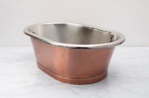 BC Designs Countertop Basin 530 x 345mm (No Tapholes) Antique Copper/Nickel [BAC056]