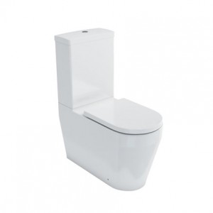 Britton 15B27349 Stadium Cistern with Lid with Dual Flush Fittings White (WC Pan & Toilet Seat NOT Included)