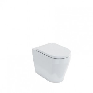 Britton 15B35305 Stadium Back To Wall WC Pan with Toilet Seat White - (Cistern NOT Included)