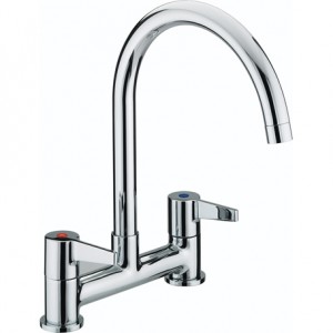 Bristan DULDSMC Design Utility Lever Deck Kitchen Sink Mixer Chrome