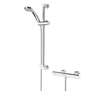 Bristan FZSHXMMCTFFC Frenzy Thermostatic Bar Shower with Multi Function Handset Chrome