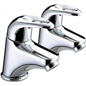 Bristan J1/2C Java Basin Pillar Taps Chrome