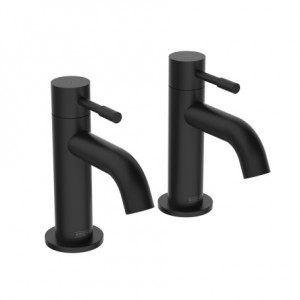 Bristan MI3/4BLK Mila Bath Pillar Taps Matt Black