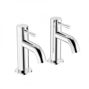 Bristan MI3/4C Mila Bath Pillar Taps Chrome