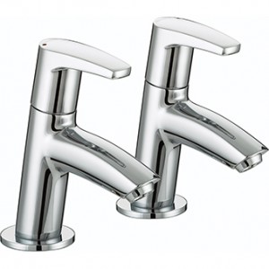 Bristan OR1/2C Orta Basin Pillar Taps Chrome