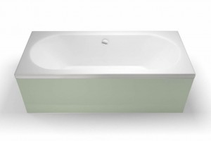 Britton R45 Cleargreen Verde Double Ended Round Bath 1600 x 750mm White (Bath Panels NOT Included)