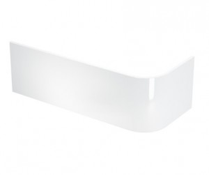 Britton R55 Viride Offset Bath Panel 1800mm White (Bath NOT Included)