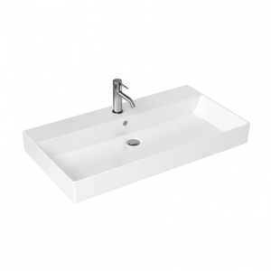 Britton SHR018 Shoreditch Frame Basin 850mm 1 Taphole White (Brassware NOT included)