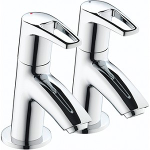 Bristan SM1/2C Smile Basin Pillar Taps Chrome