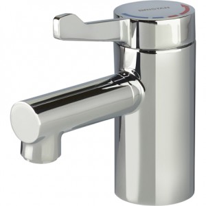 Bristan SOLO2-T3SL Solo TMV3 Mono Basin Mixer with Short Lever Handle