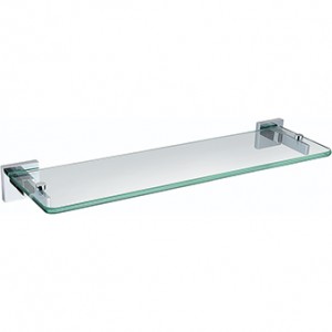 Bristan SQSHELFC Square Glass Shelf Chrome