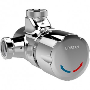 Bristan TFS1C Timed Flow Shower Valve with Vandal Resistant Shower Head Chrome